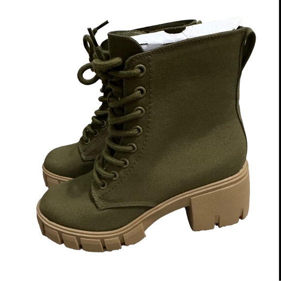 Universal Thread Shoes Universal Thread Womens Kolbi Combat Boots Size 5 Olive Green Poshmark